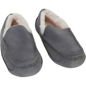 Ugg Ascot men's moc slipper grey cozy indoor outdoor US 7 EU 40